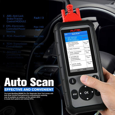 Autel MaxiDiag MD806 Pro Auto Diagnosegerät, 2024 Neuestes Alle System Diagnose und Ölreset, EPB, SA