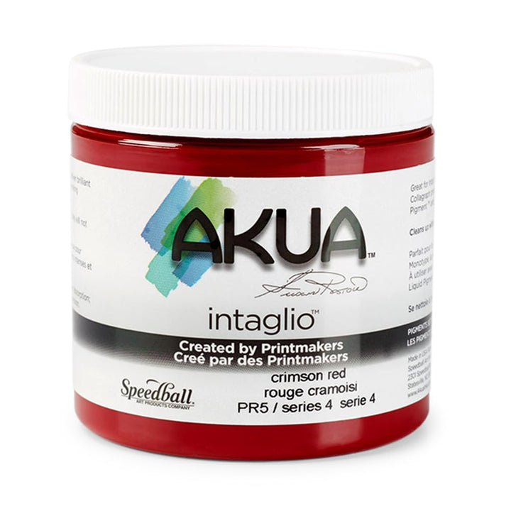 Akua Intaglio Ink 8 Oz Crimson Red by AKUA