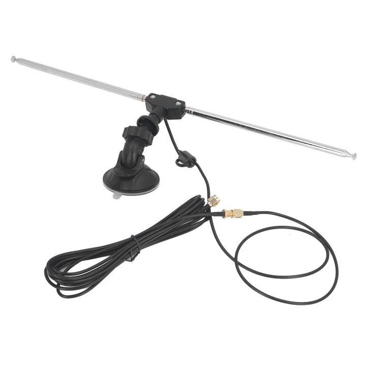 SDR-Empfängerantennen-Set, 60 cm RG174-Kabel, SMA-Stecker, Teleskop-Dipol für VHF UHF, Saugnapf-Mont