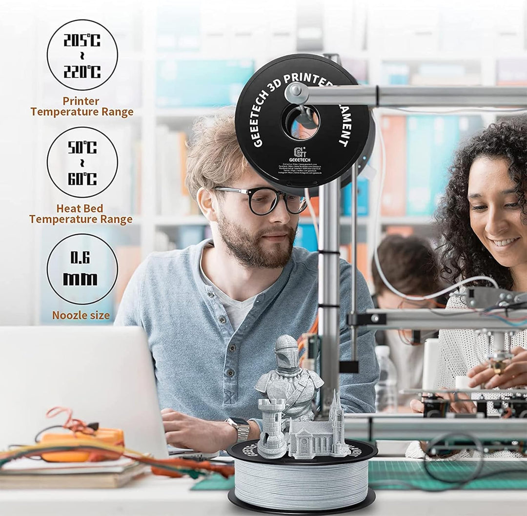 GEEETECH PLA Filament 1.75mm Marble, 3D Drucker PLA Filament 1kg Spool, like Marmor Marble Marble pl