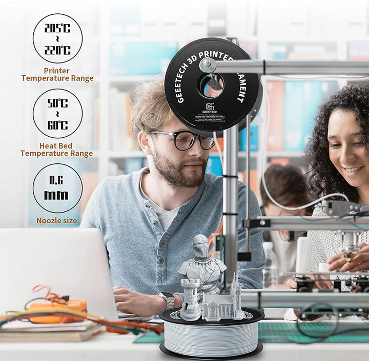 GEEETECH PLA Filament 1.75mm Marble, 3D Drucker PLA Filament 1kg Spool, like Marmor Marble Marble pl