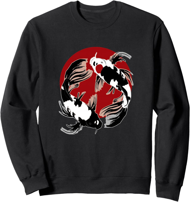 Japanese Koi Nishikigoi Pet Japan Souvenir Ying Yang Fish Sweatshirt