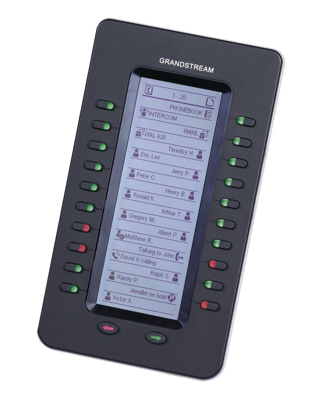 Grandstream Networks GXP2200EXT IP add-on Module Black 20 Buttons