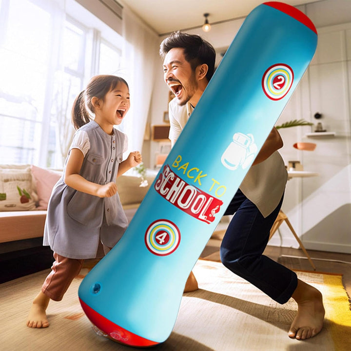 Kinder-Boxsack aufblasbar, aufblasbarer Boxsack für Kinder | Boxsäulenbecher - Lustiger Bounce-Back-