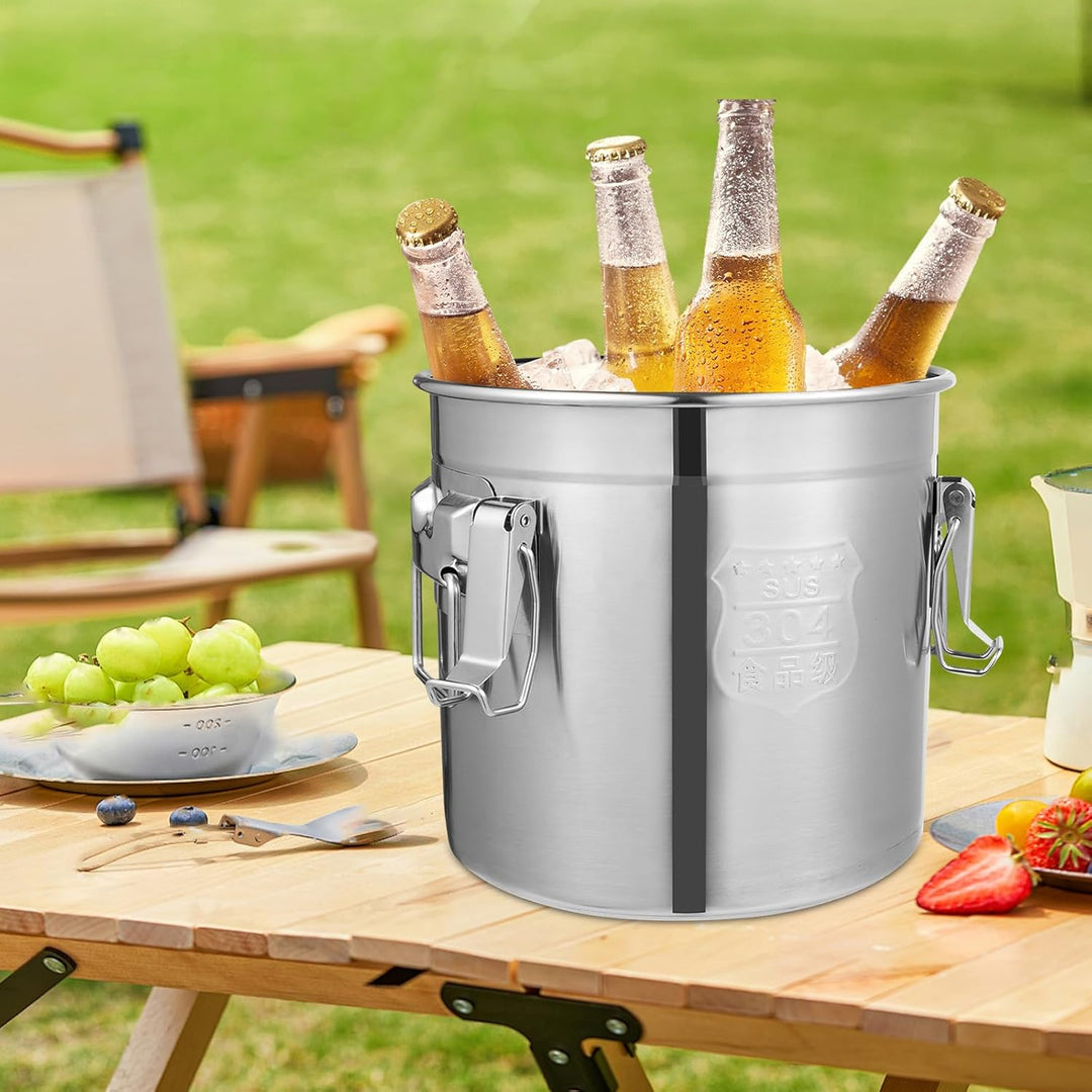 Reisbehälter,Airtight Storage Container,Stainless Steel Kitchen Rice Canister,Metall Küche Reis Öl L