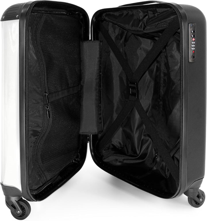 NoBoringSuitcases.com® Kinderkoffer Mädchen Reisekoffer mit Rollen Handgepäck Koffer Giraffe - Kaugu