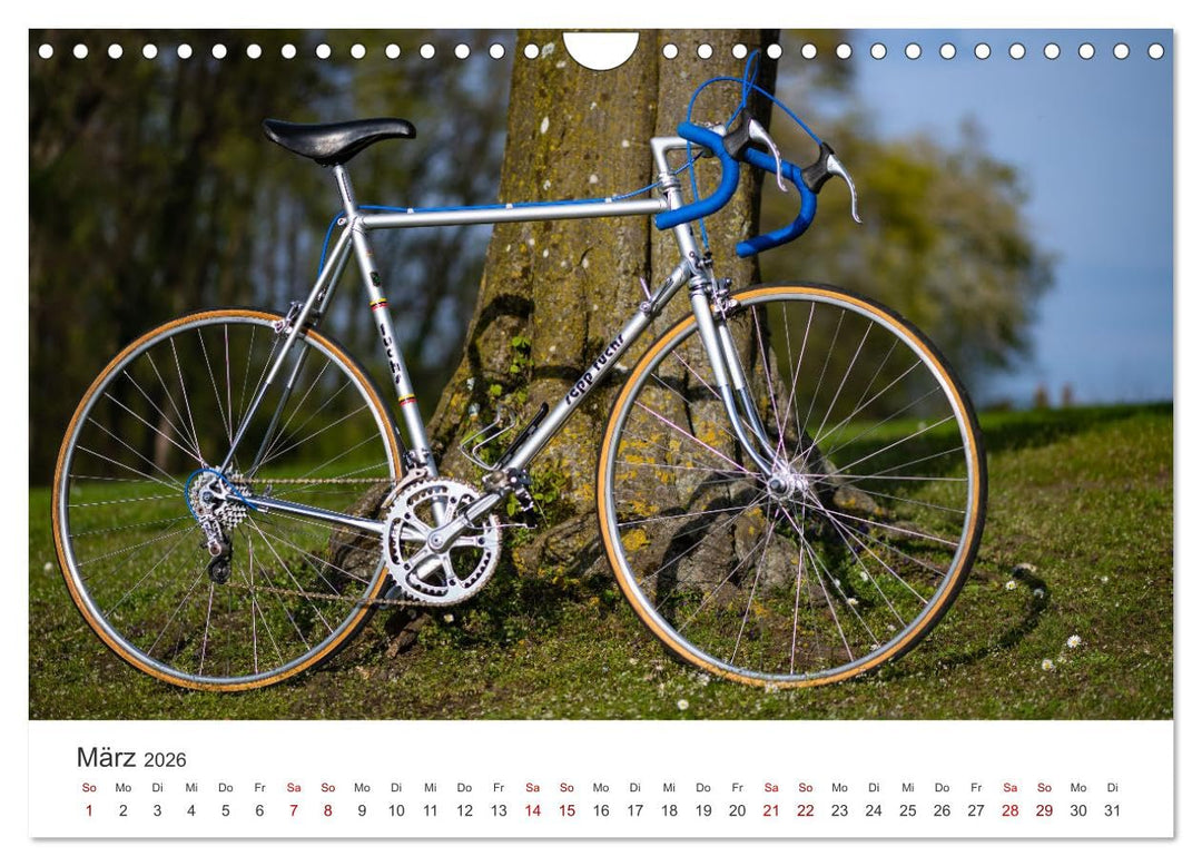 Stahlrenner - Rennrad-Klassiker aus Europa (Wandkalender 2026 DIN A4 quer), CALVENDO Monatskalender: