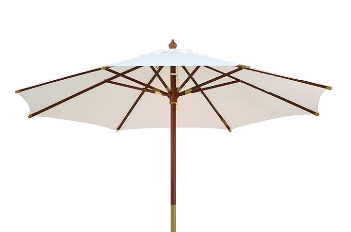 Kai Wiechmann Sonnenschirm 300 cm edel Windauslass UV-Schutz 50+ Naturweiss, Naturweiß