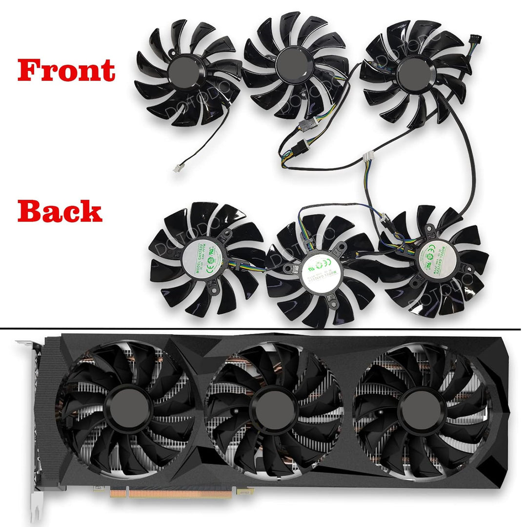 Dotodo 87 mm GA92S2U DC12V 0.46A 4PIN Grafikkarte kühlt Lüfter für ZOTAC GeForce RTX 2080 RTX 2080 T