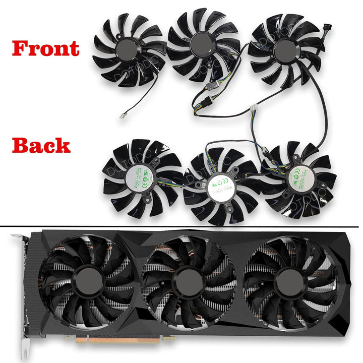 Dotodo 87 mm GA92S2U DC12V 0.46A 4PIN Grafikkarte kühlt Lüfter für ZOTAC GeForce RTX 2080 RTX 2080 T