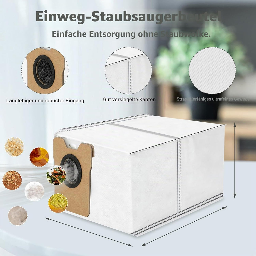 VIEWALL C20 Zubehör für Eufy Omni C20 Staubsauger,1 Hauptbürste, 4 Wischtücher,4 Seitenbürsten,4 HEP