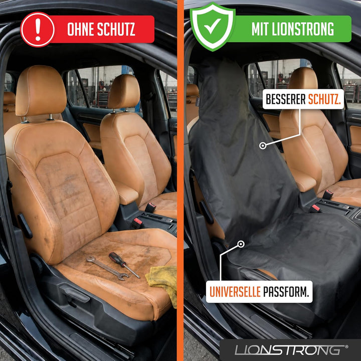 LIONSTRONG® Autositzschoner Vordersitz universell kompatibel [WASSERDICHT] - Autositzbezüge - Sitzsc