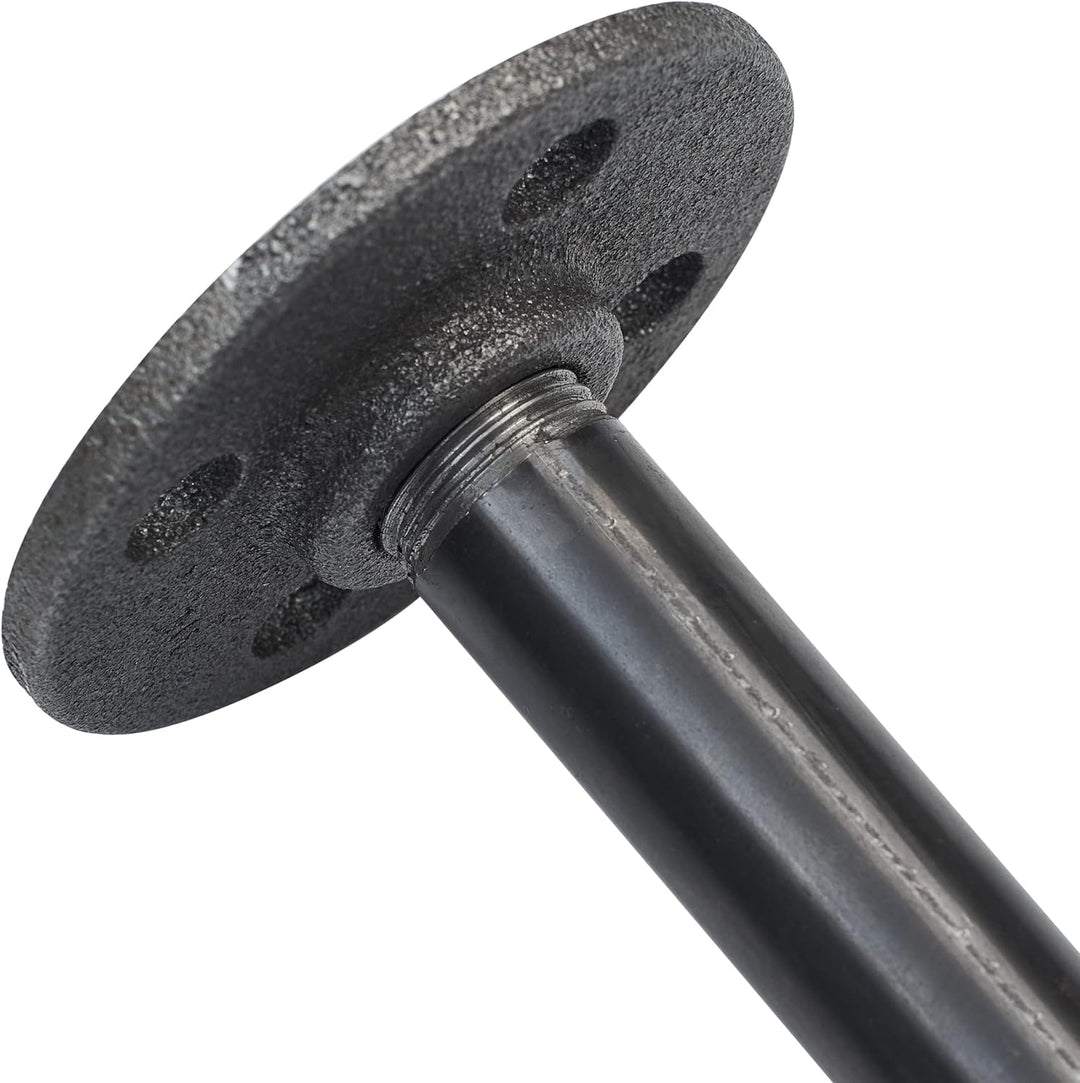 Various Kleiderstange L-Form ums Eck - div. Grössen, z.B. 110 x 33 cm - Industrial Garderobenstange