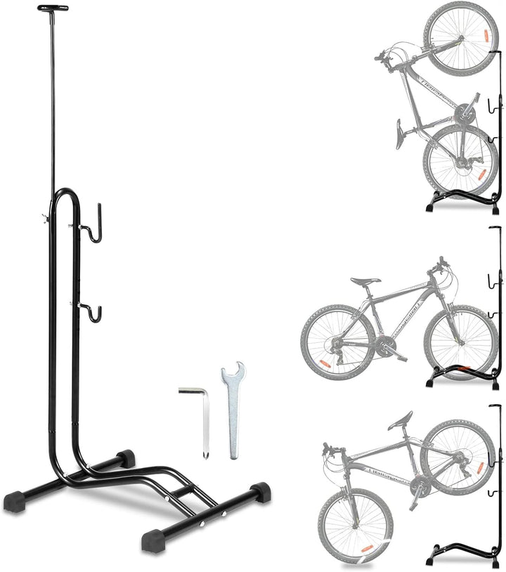 Joparri Fahrradständer Boden, Fahrradhalterung Höhenverstellbaren, Fahrradhalter für 20 bis 29 Zoll,