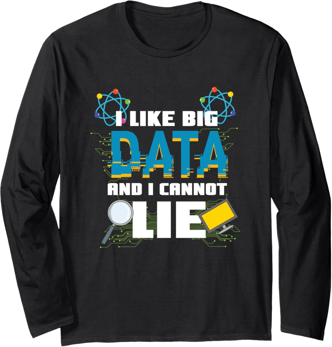 Programmierer Admin Computer Big Data Datenbanken SQL Spruch Langarmshirt