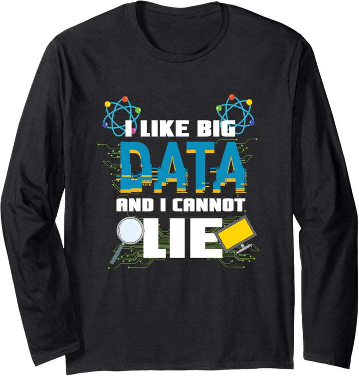 Programmierer Admin Computer Big Data Datenbanken SQL Spruch Langarmshirt