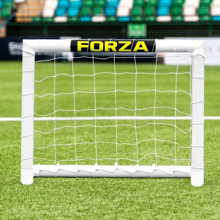 FORZA Mini Zieltor 0.9m x 0.6m – Robustes PVC Fussballtor für Präzisionstraining – Indoor & Outdoor