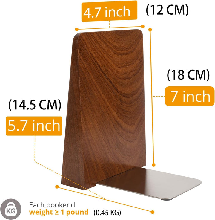 DRELIFAM Bücherstütze aus Holz Handgefertigte Buchstützen Schwer Buchstütze Holz Dekorative Bücherst