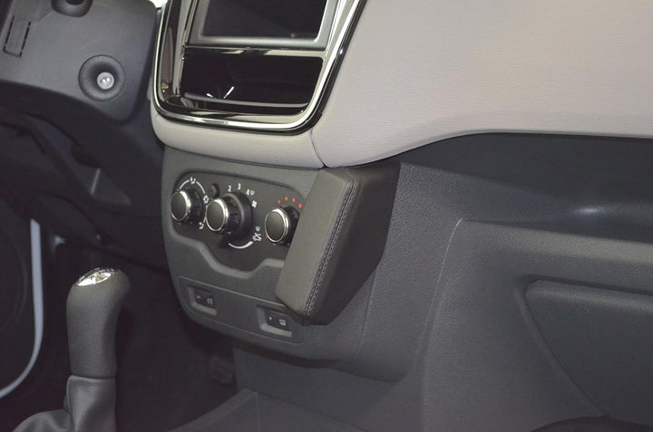 KUDA 038035 Halterung Kunstleder schwarz für Dacia Lodgy ab 2012 / Dokker ab 2013, 038035