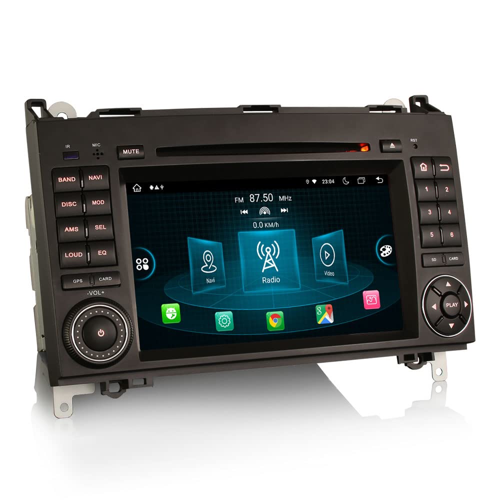 Erisin 7 Zoll Android 12 8-Kern 4GB+ 64GB Autoradio GPS Navigation für Mercedes Benz A/B Klasse W169