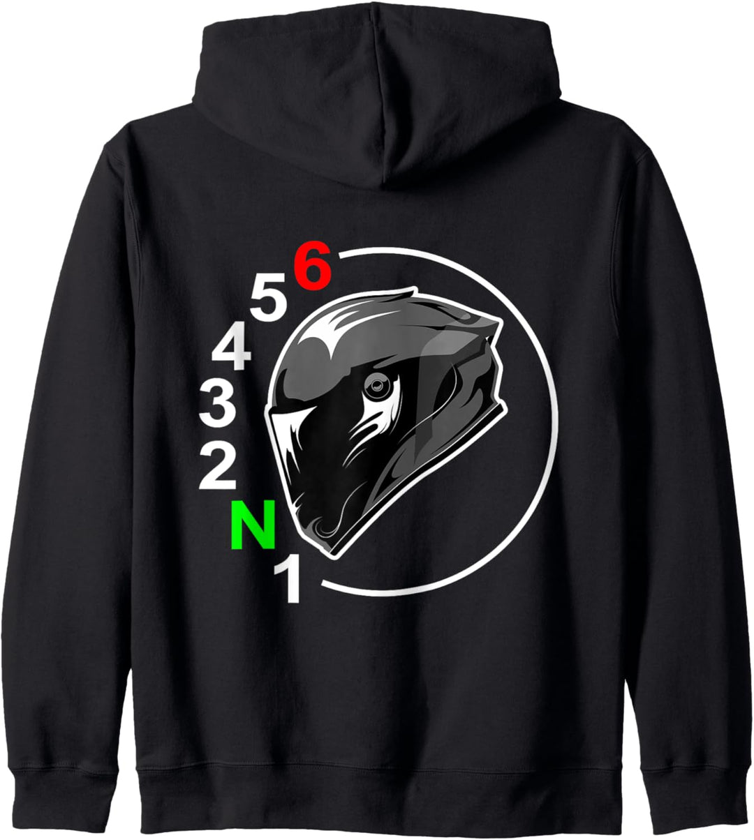 Motorradfahrer 1N23456 Helm Rennmaschine Kapuzenjacke