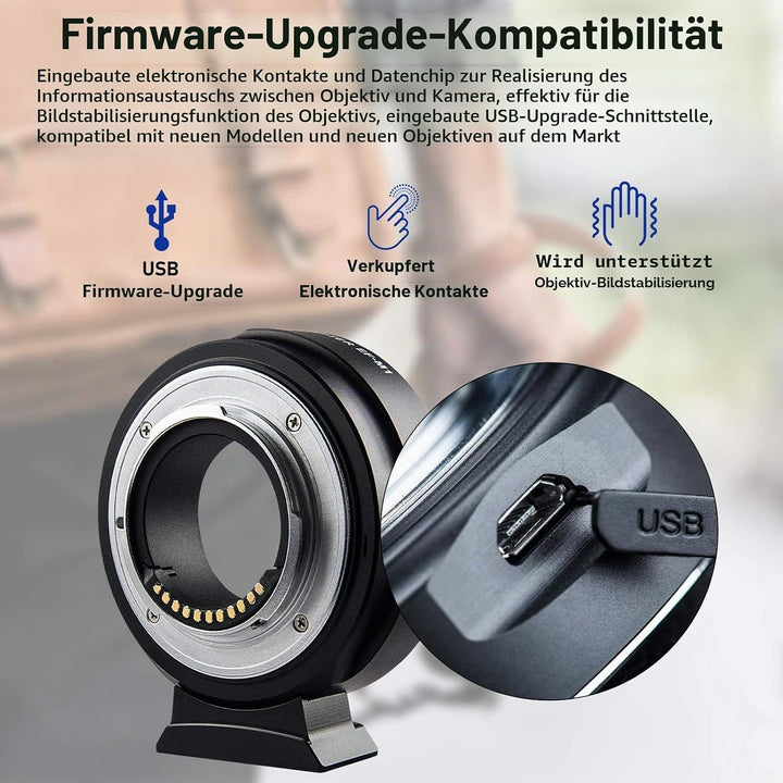VILTROX EF-M1 Objektivhalterung Adapter Autofokus Objektiv Konverter für EF/EF-S Mount Objektiv zu P