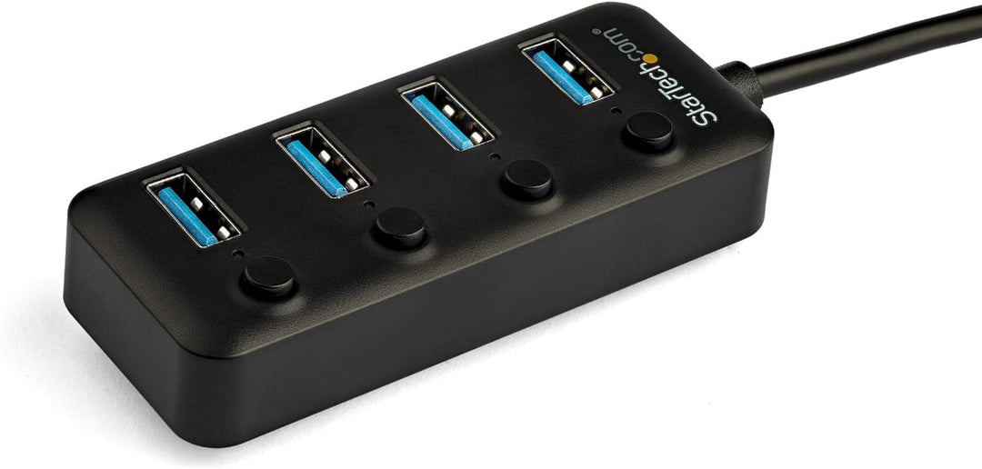 StarTech.com 4 Port USB-C Hub - 4x USB-A mit individuellen Ein-/Ausschaltern - Mobiler USB C zu USB