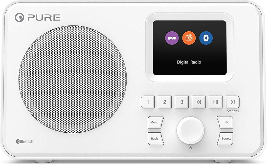 Pure Elan One tragbares DAB+ Radio mit Bluetooth 5.0 (DAB/DAB+ und UKW Radio, 2,4" TFT Display, 20 S