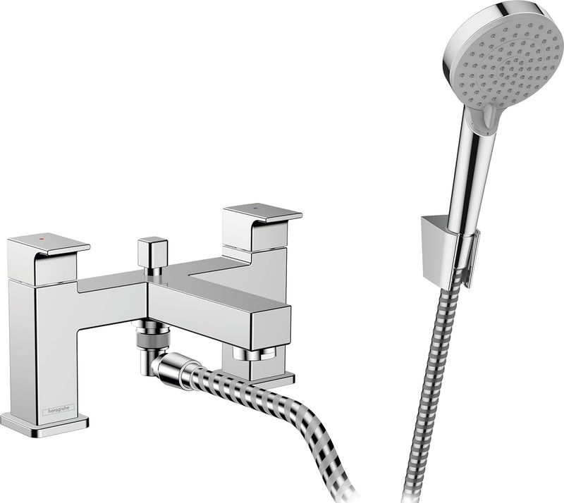 hansgrohe Wannenarmatur Vernis Shape, für 2 Funktionen, Chrom, Chrom