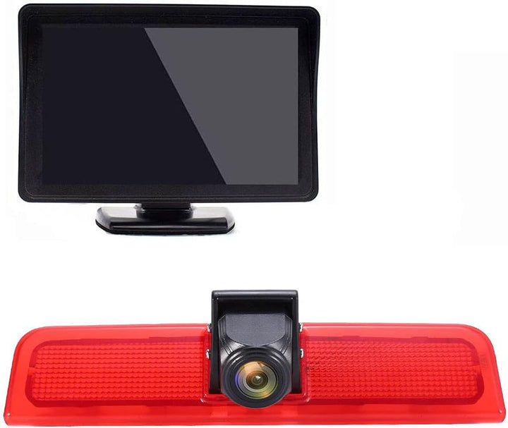 「12mm Objektiv CMOS Rückfahrkamera + 4.3 Zoll TFT LCD Bildschirm Monitor」Bremsleuchte Auto Dach Rück