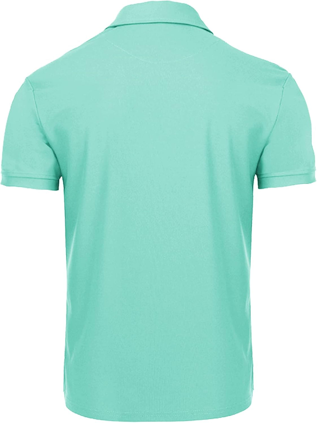 geeksport Poloshirt Herren Kurzarm Freizeit Sport Polo Golf Tshirts Männer Polohemd Türkisblau M, Tü