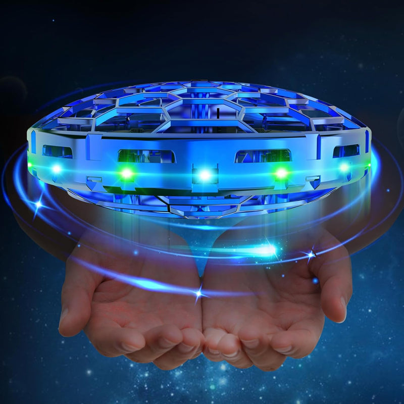 semai Mini UFO Drohne Fliegender Ball, Fliegendes Spielzeug Handgesteuerter 360°Rotierenden Hover Fl