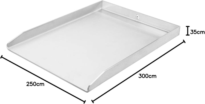 mocisa Grillplatte | Plancha | BBQ-Wanne | Grillkorb | Edelstahl | Massiv | hochwertig verarbeitet |