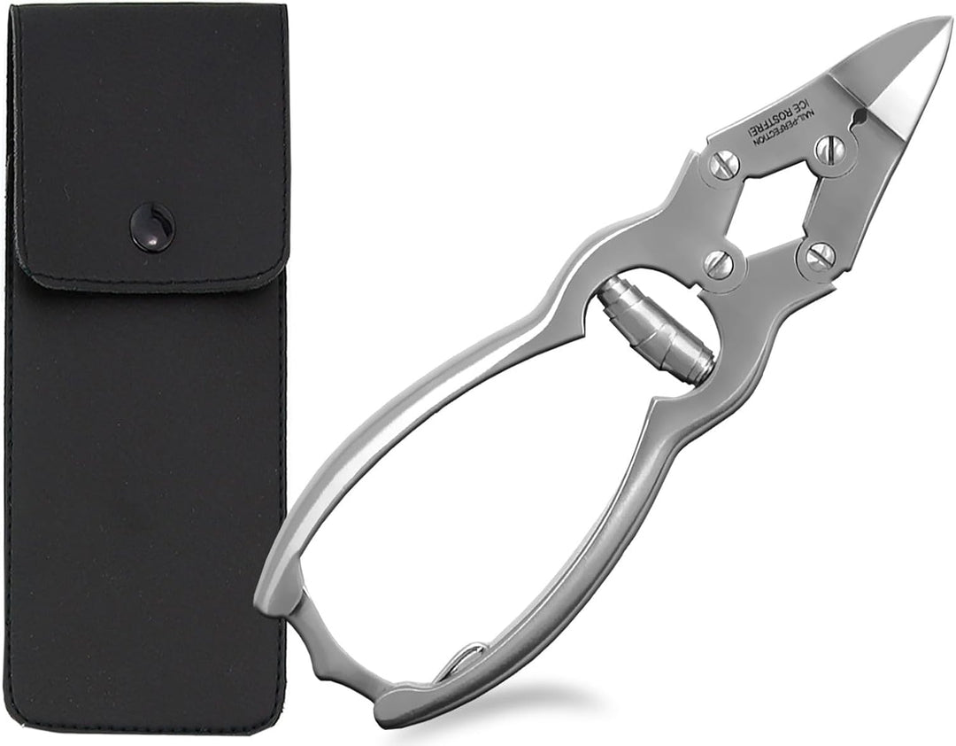 Profi Nagelzange Fussnagelzange Nagelknipser Fusspflege-Zange Edelstahl Rostfrei 16 cm mit Doppelübe