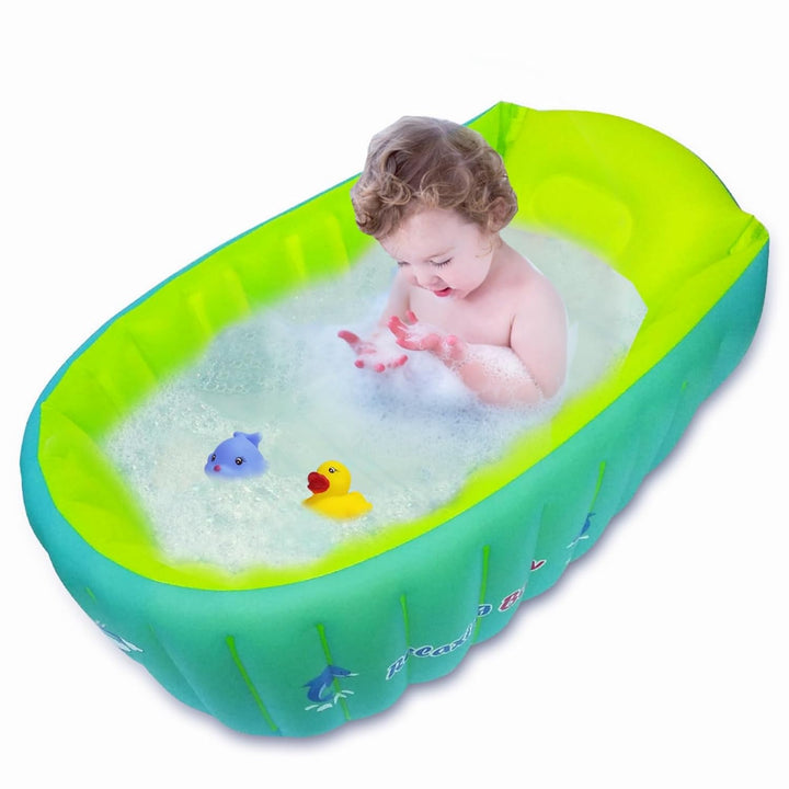YAAVAAW Aufblasbare Baby Badewanne,Tragbare aufblasbare Badewanne,Anti-Rutsch Pool faltbar Reise-Bad