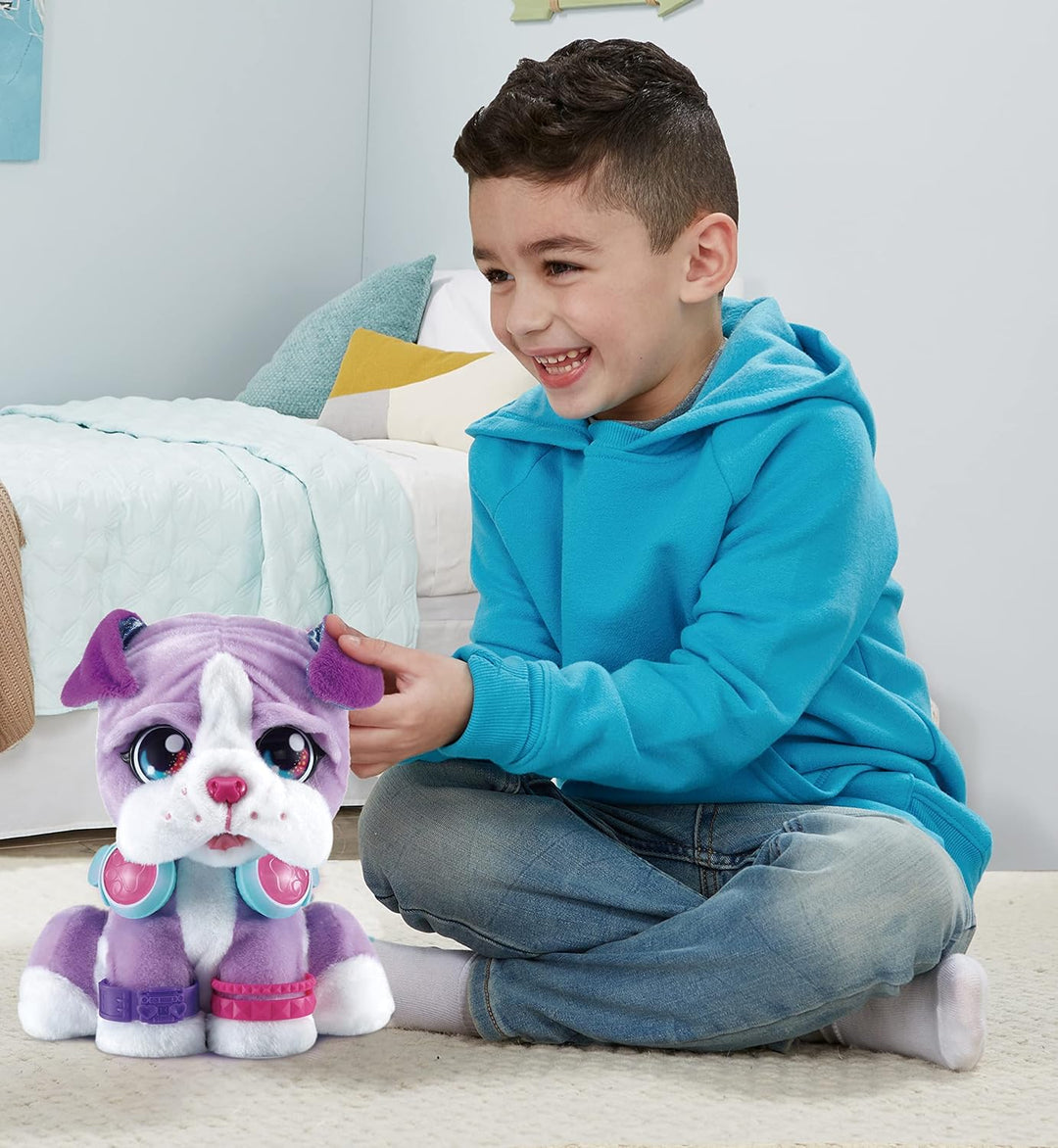 VTech DJ BeatBoxer – Interaktiver Boxer-Welpe mit 3 verschiedenen Modi zum Beatboxen, Musikmischen u
