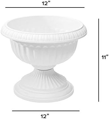Novelty Griechischer Urnen-Pflanzgefäss, weiss, 30,5 cm, 12-Inch Weiß