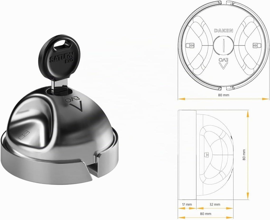 Set mit 2 Diebstahlsicherungen DAKEN SATURN EVO für Nutzfahrzeug