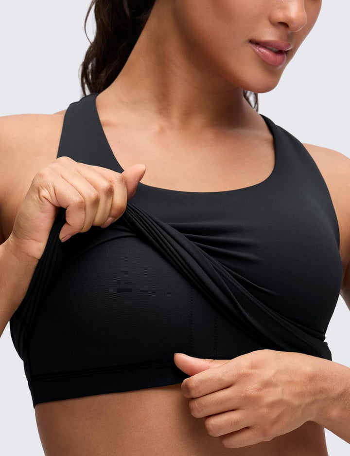 CRZ YOGA Damen Butterluxe Tank Tops Racerback Sport Top Yoga Fitness Oberteil Tanktops mit Integrier