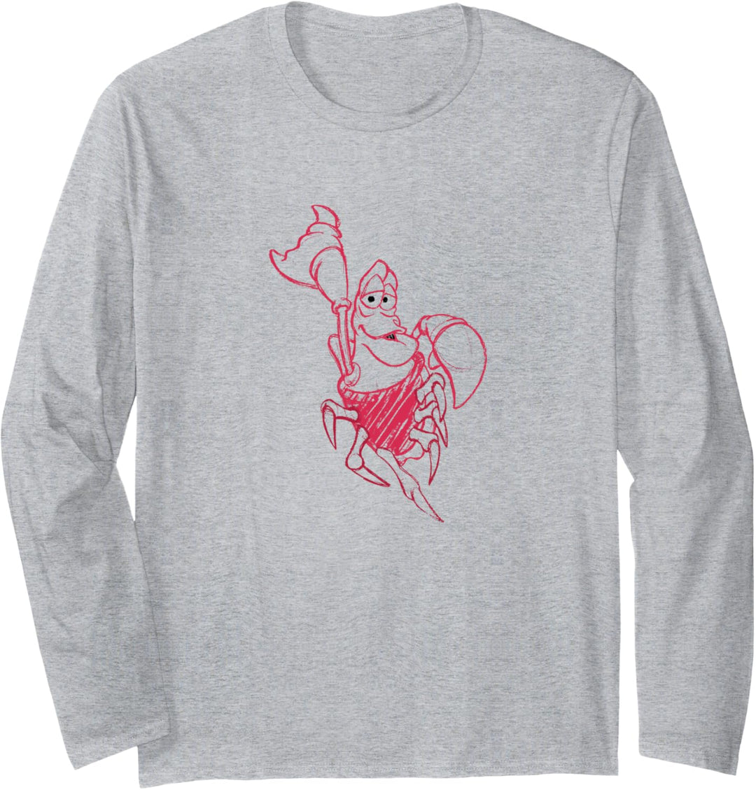 Disney The Little Mermaid Sebastian Sketch Langarmshirt