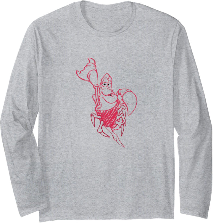 Disney The Little Mermaid Sebastian Sketch Langarmshirt