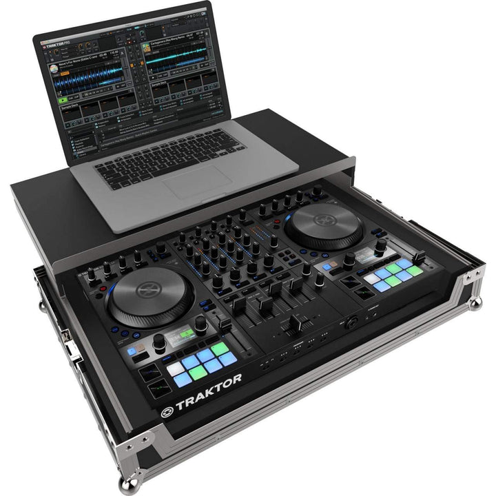 PEP FC-S4 MK3 - Flightcase mit Laptopablage passend für Native Instruments Traktor Kontrol S4 MK3 DJ