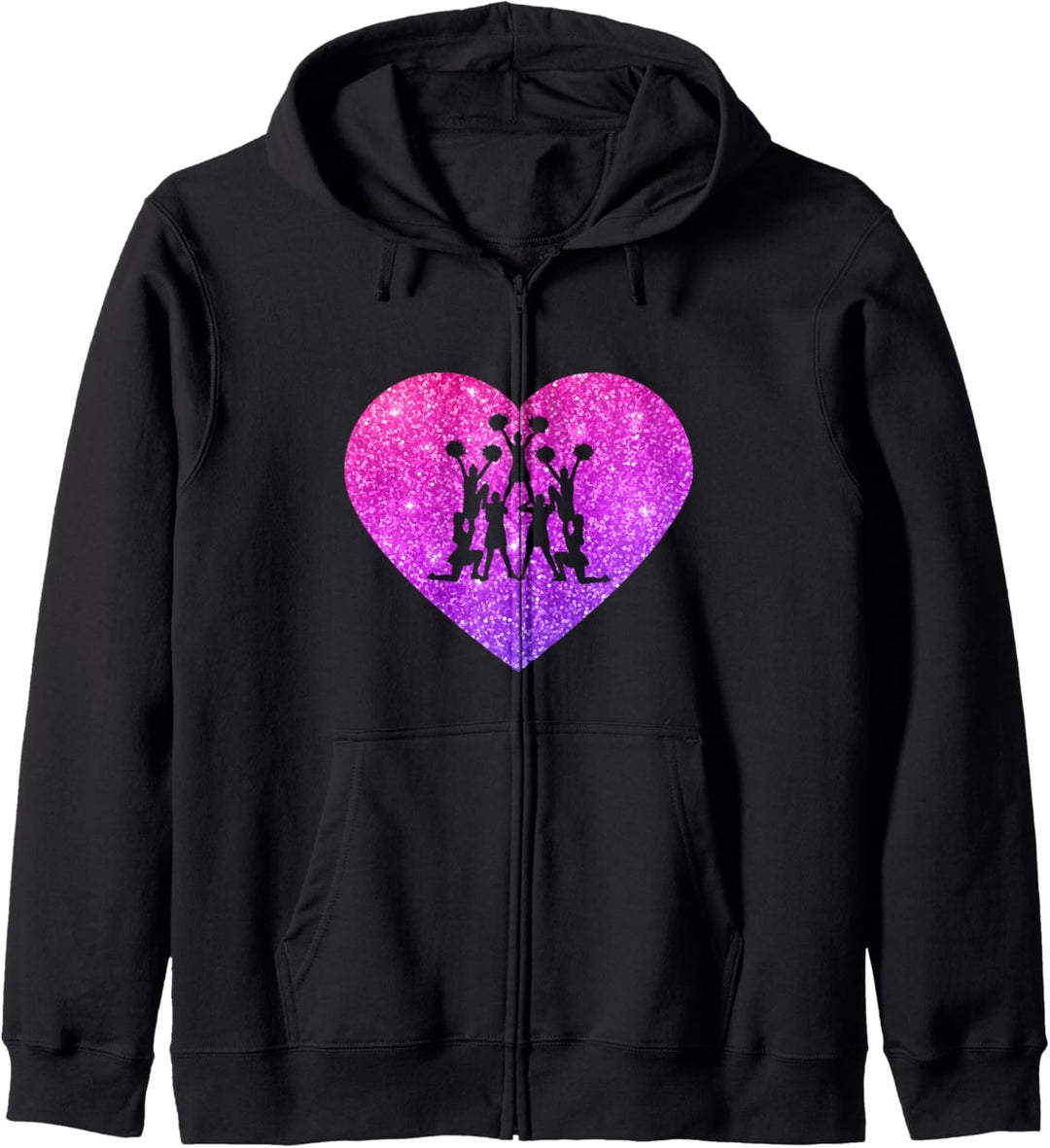 Cheerleading Herz Geschenk für Mädchen Jugendliche und Frau Kapuzenjacke
