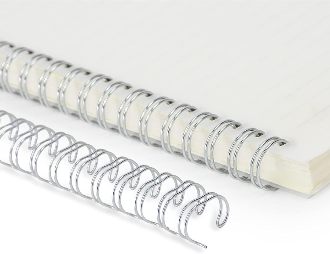 RAYSON Drahtbinderücken, 50 Blatt, 3:1 Teilung, 9,5 mm, 34 Schlaufen, A4, Mehrfarbig, 100 Stück 9,5