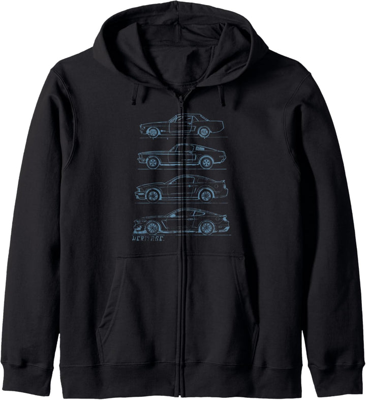 Klassisches Old-School-Muscle-Car-Evolution-Erbe-Design Kapuzenjacke