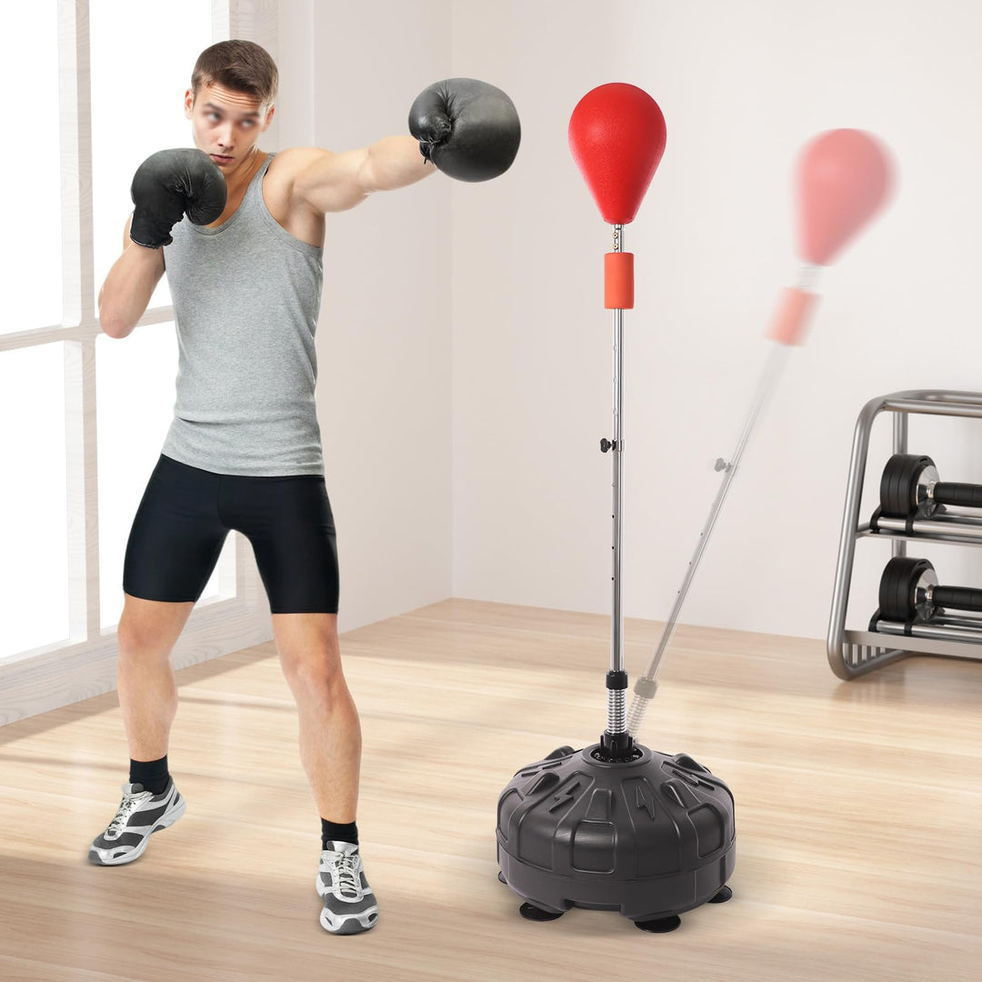Punchingball Boxstand 120-160cm, Standboxsack Einstellbare Erwachsene, Freistehender Boxball Boxsack