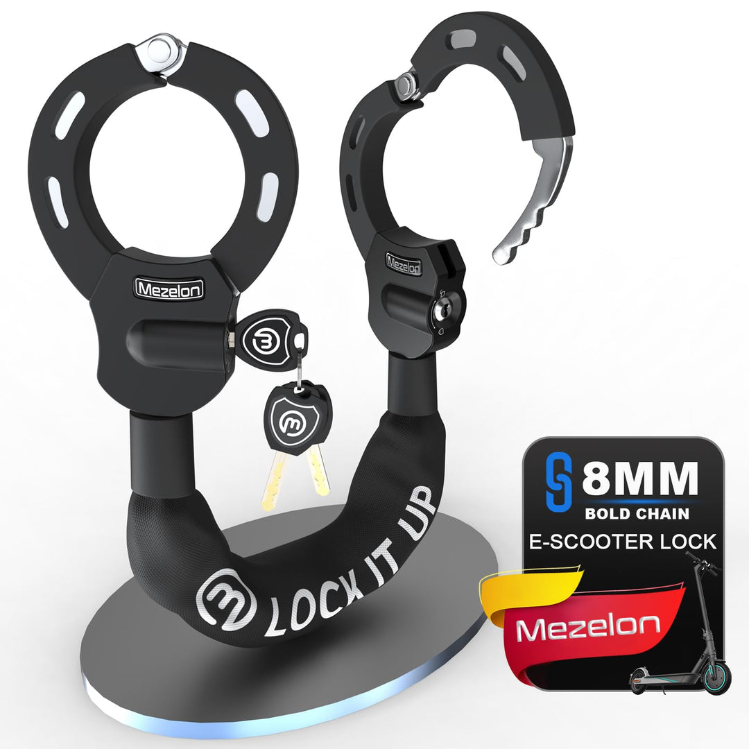 E Scooter Schloss 8mm | Fahrradschloss | Hochsicherheits-Schlösser | Handschellenschloss | Hochbelas