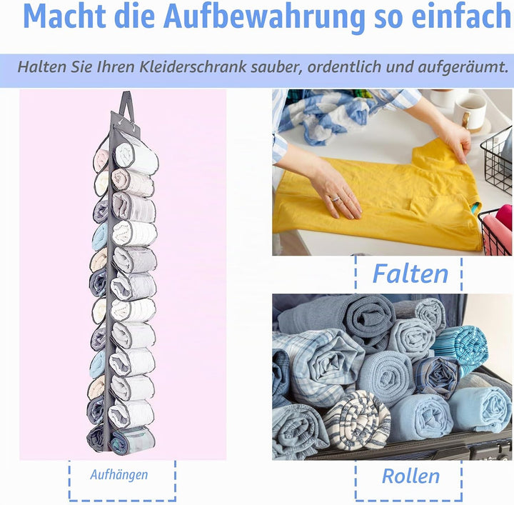 Fahibin Hängender Yoga Aufbewahrungs Organizer, Faltbarer Oxford Stoff Schrank Organizer,Leggings Hä