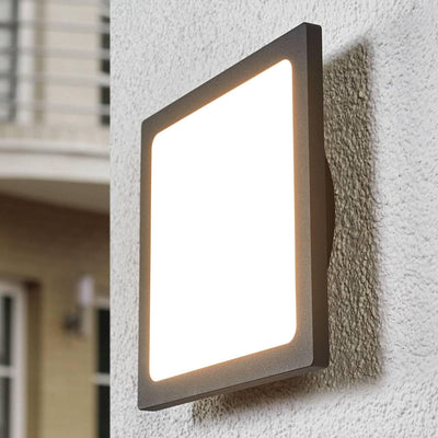 Lucande LED Deckenleuchten 'Mabella' (Modern) in Schwarz aus Aluminium (1 flammig,) - Aussenleuchte