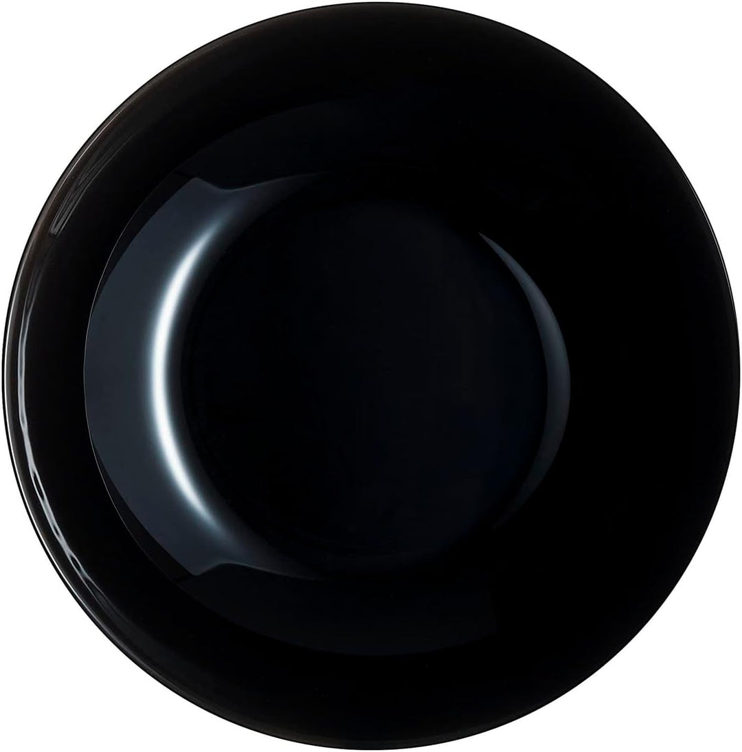 Luminarc Arcopal Zelie Black Glasgeschirr-Set, 12-teilig, 4-Sitzer, schwarz